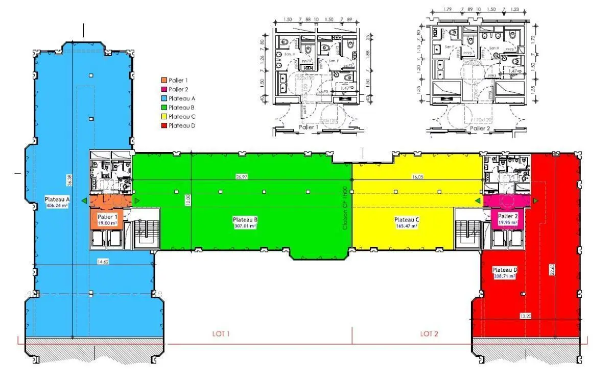 BUREAUX à louer à Boulogne-Billancourt – 1 772 m²