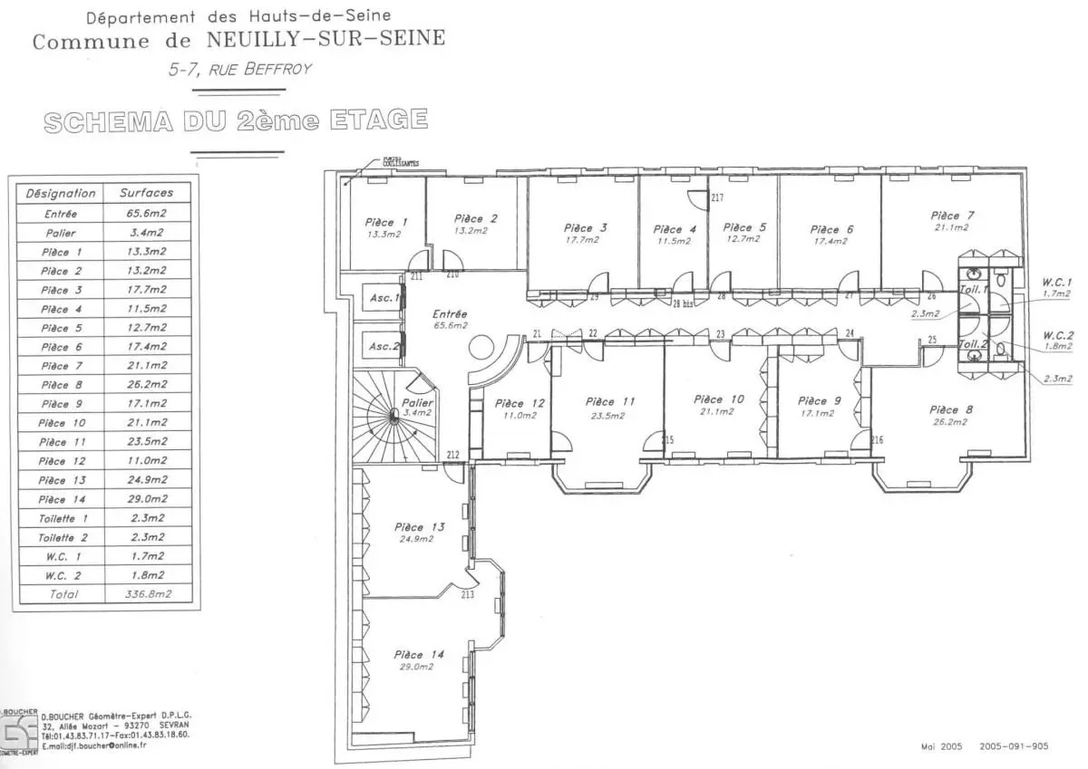 BUREAUX à louer à Neuilly-sur-Seine – 330 m²