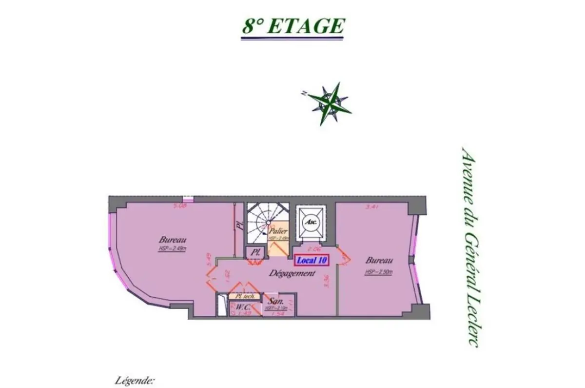 BUREAUX à louer à Boulogne-Billancourt – 107 m²